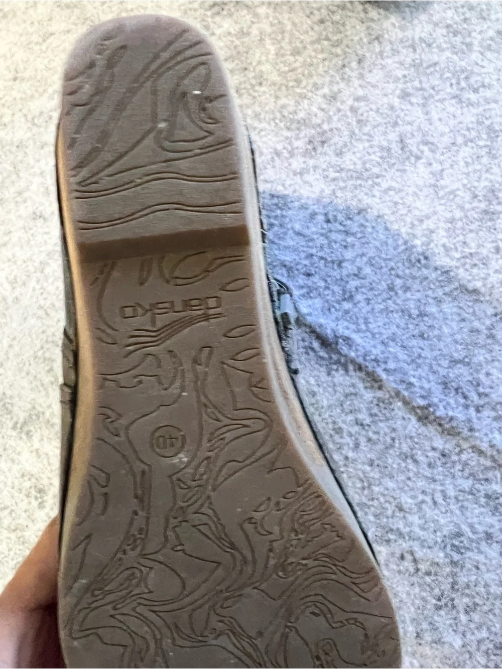 Dansko Gray Wedge Ankle Booties with Buckle